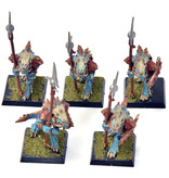 Games Workshop SERAPHON 5 Temple Guards #1 METAL Sigmar missing 2 shield