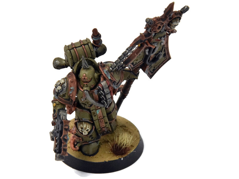 Games Workshop DEATH GUARD Plague Marine Icon Bearer #1 WELL PAINTED Warhammer 40K
