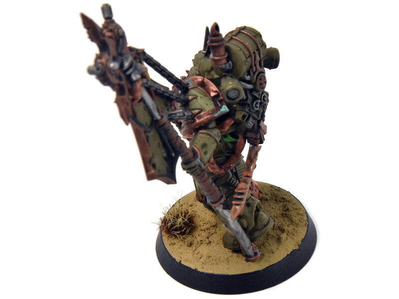 Games Workshop DEATH GUARD Plague Marine Icon Bearer #1 WELL PAINTED Warhammer 40K