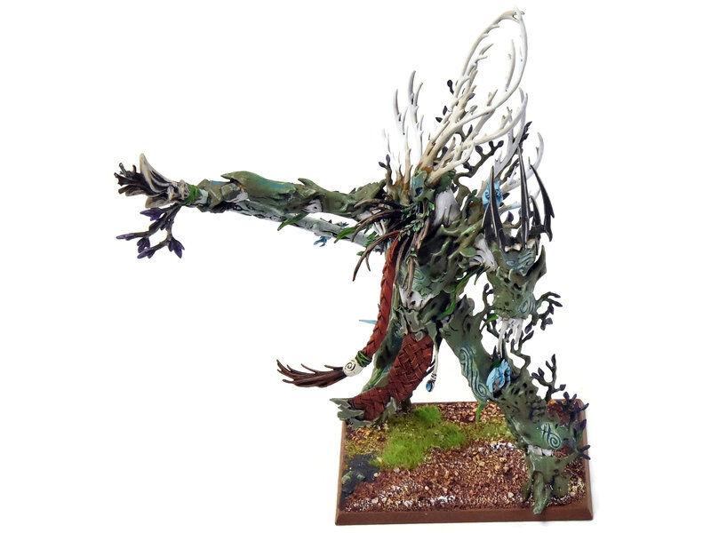 Games Workshop WOOD ELVES Treeman Ancient #1 PRO PAINTED Fantasy Base need to be finished