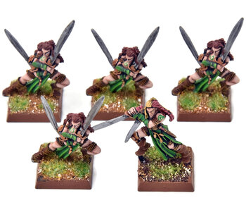 WOOD ELVES 5 Wardancer #1 METAL PRO PAINTED Fantasy
