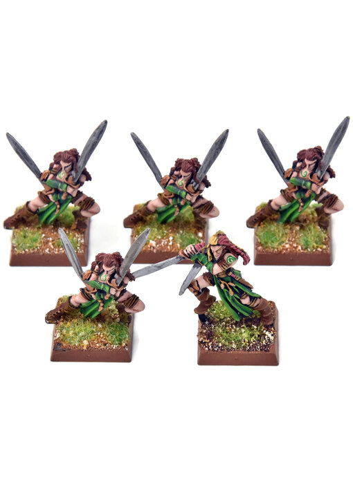 WOOD ELVES 5 Wardancer #1 METAL PRO PAINTED Fantasy
