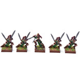 Games Workshop WOOD ELVES 5 Wardancer #1 METAL PRO PAINTED Fantasy