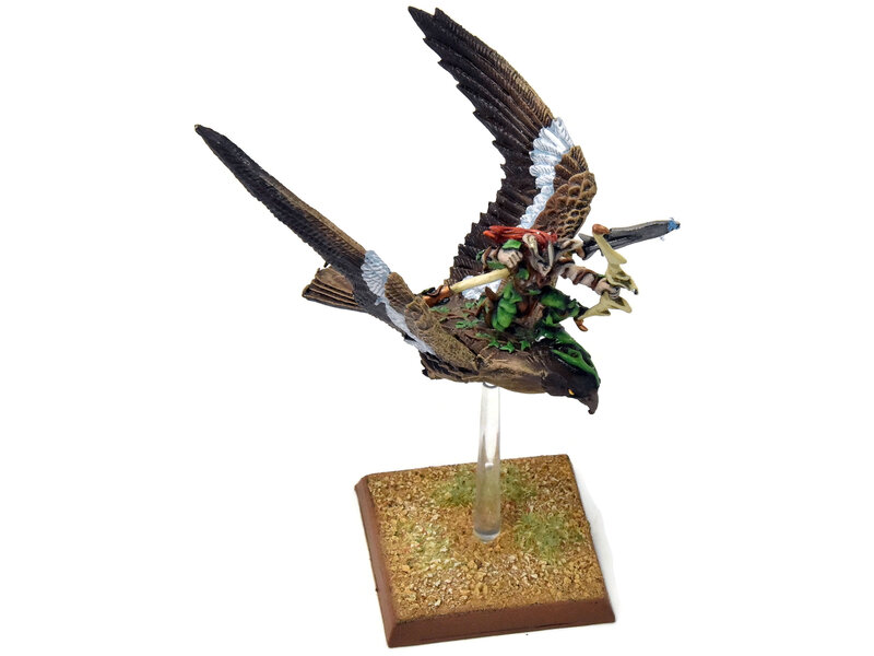 Games Workshop WOOD ELVES Warhawk Rider #6 PRO PAINTED METAL Fantasy