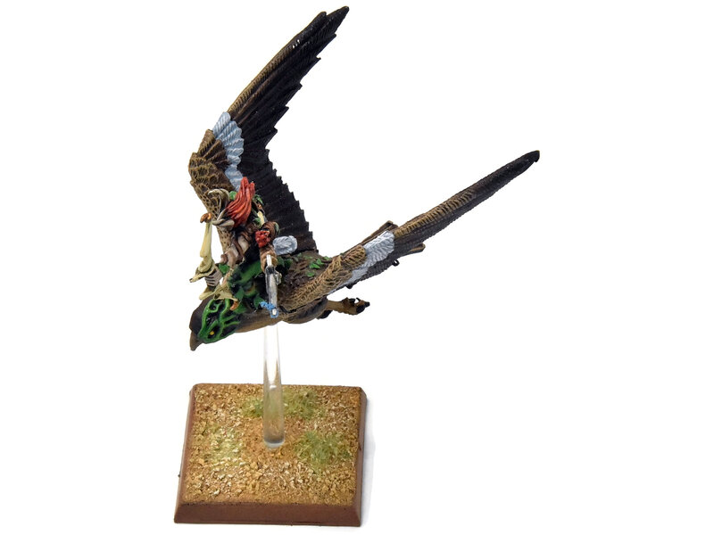 Games Workshop WOOD ELVES Warhawk Rider #6 PRO PAINTED METAL Fantasy