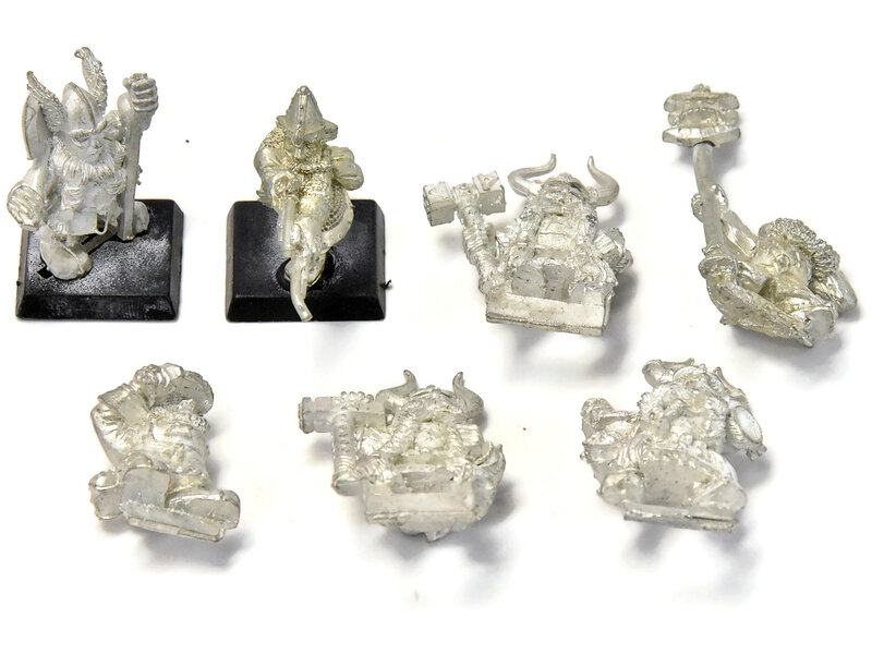 Games Workshop DWARFS 7 Various Dwarves #1 METAL Fantasy
