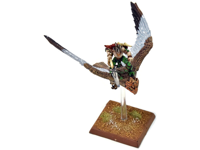 Games Workshop WOOD ELVES Warhawk Rider #2 PRO PAINTED METAL Fantasy