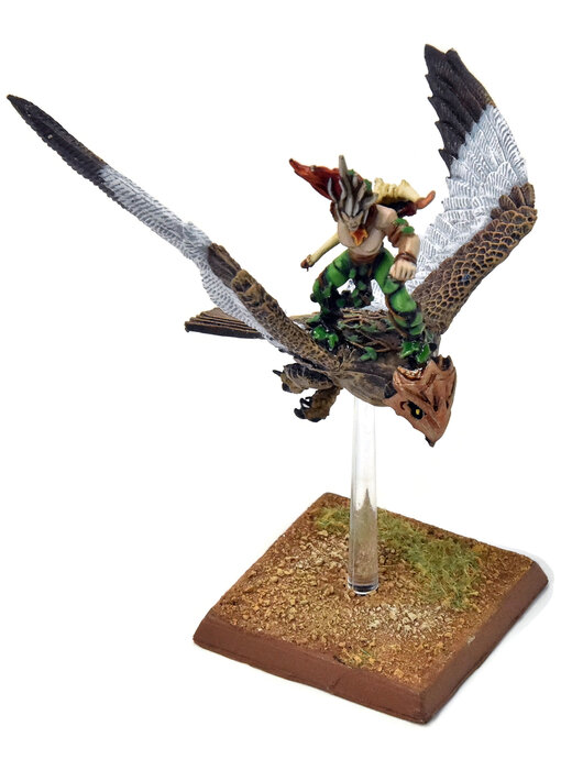 WOOD ELVES Warhawk Rider #1 PRO PAINTED METAL Fantasy