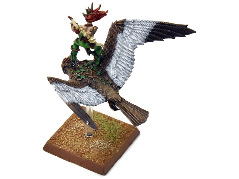 Games Workshop WOOD ELVES Warhawk Rider #1 PRO PAINTED METAL Fantasy