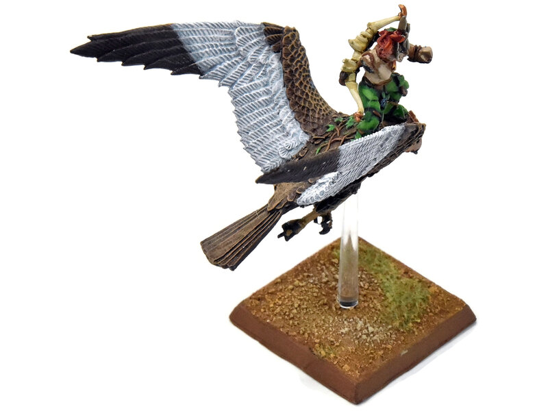 Games Workshop WOOD ELVES Warhawk Rider #1 PRO PAINTED METAL Fantasy