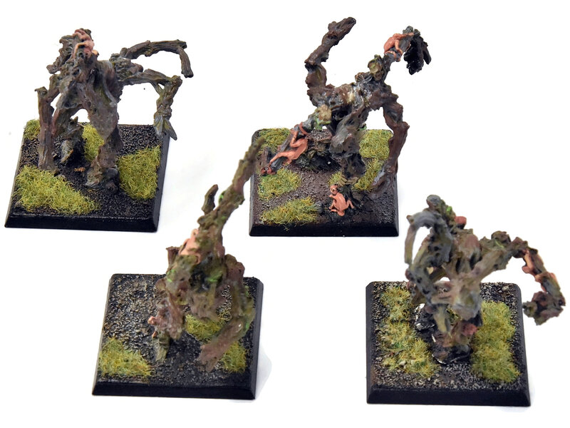 Games Workshop WOOD ELVES 4 Treekin #1 METAL WELL PAINTED Fantasy Treekins