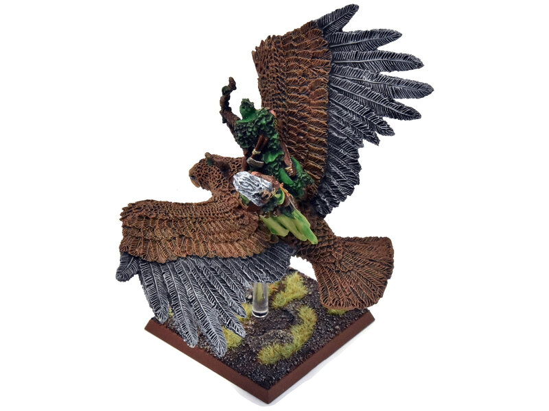 Games Workshop WOOD ELVES Giant Eagle With Waywatcher Converted #1 METAL Fantasy