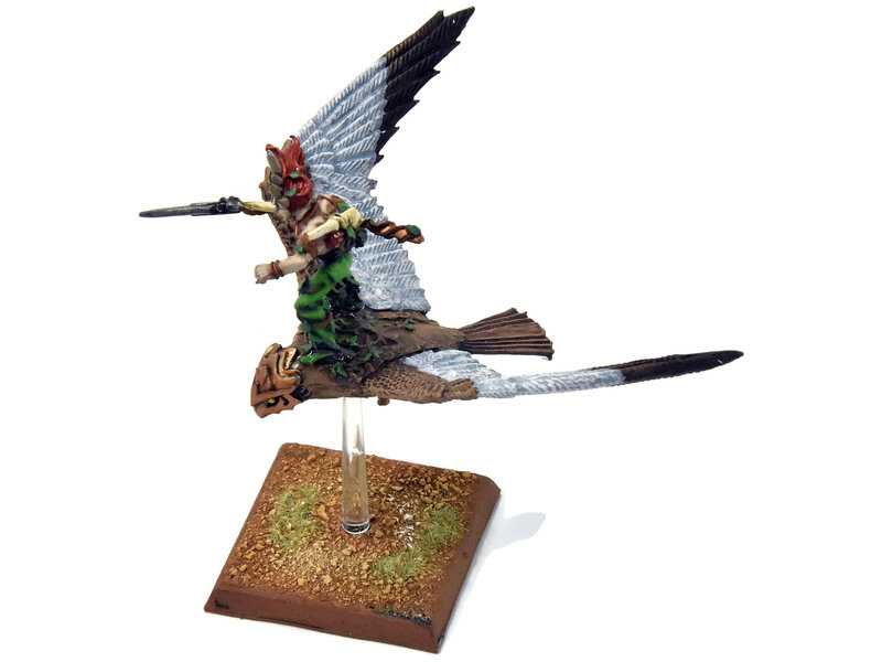 Games Workshop WOOD ELVES Warhawk Rider #7 PRO PAINTED METAL Fantasy