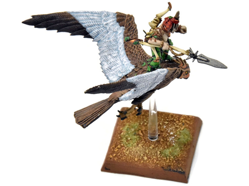 Games Workshop WOOD ELVES Warhawk Rider #7 PRO PAINTED METAL Fantasy