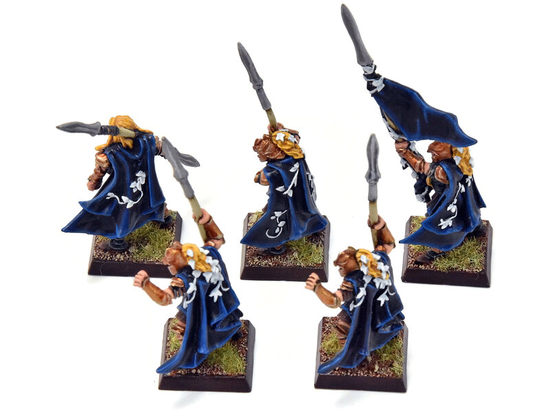 Games Workshop WOOD ELVES 5 Eternal Guards #3 METAL PRO PAINTED Fantasy