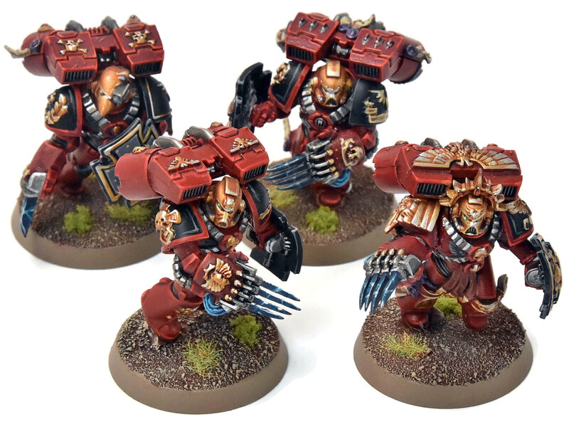 Games Workshop BLOOD ANGELS 4 Vanguard Veteran Squad #12 PRO PAINTED Warhammer 40K