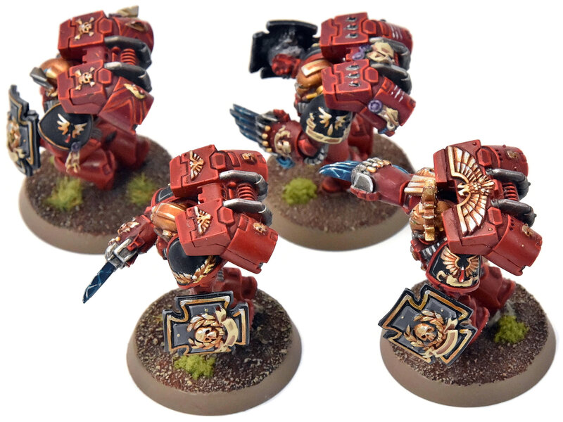 Games Workshop BLOOD ANGELS 4 Vanguard Veteran Squad #12 PRO PAINTED Warhammer 40K