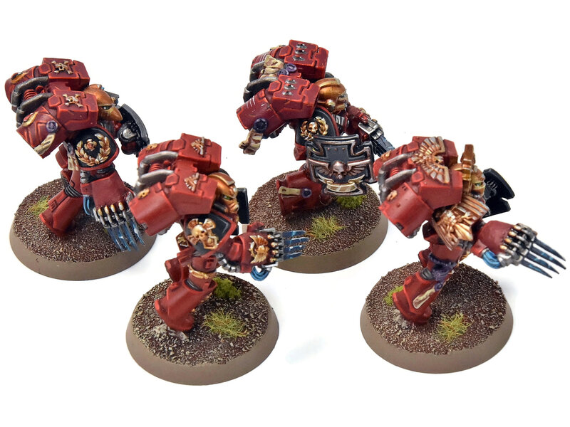 Games Workshop BLOOD ANGELS 4 Vanguard Veteran Squad #12 PRO PAINTED Warhammer 40K