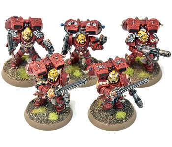 BLOOD ANGELS 5 Vanguard Veteran Squad #14 PRO PAINTED Warhammer 40K