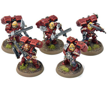 BLOOD ANGELS 5 Vanguard Veteran Squad #16 PRO PAINTED Warhammer 40K