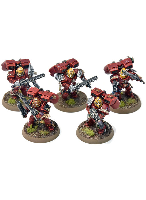 BLOOD ANGELS 5 Vanguard Veteran Squad #16 PRO PAINTED Warhammer 40K