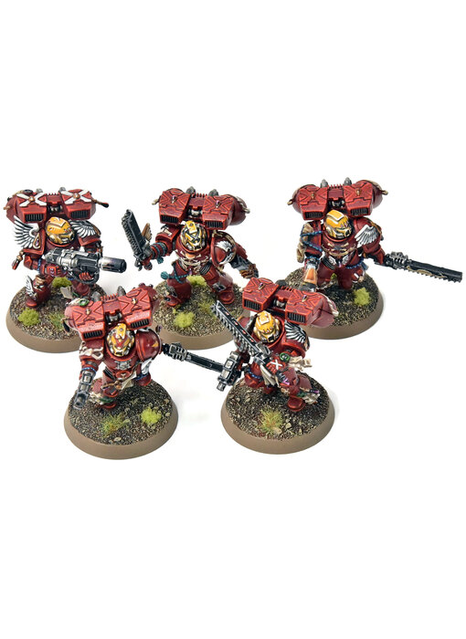 BLOOD ANGELS 5 Vanguard Veteran Squad #13 PRO PAINTED Warhammer 40K