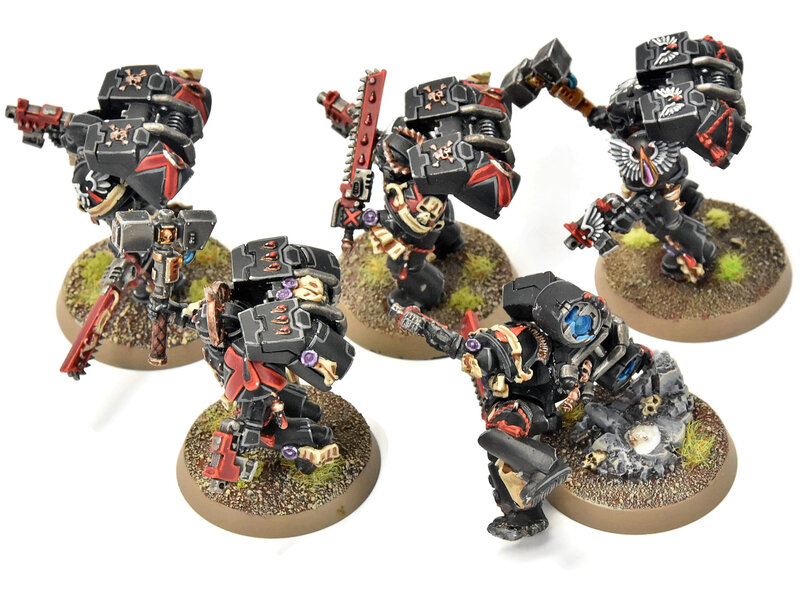 Games Workshop BLOOD ANGELS 5 Death Company With Jump Pack #15 PRO PAINTED Warhammer 40K