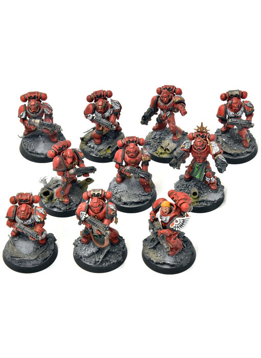 BLOOD ANGELS 10 Tactical Marines #21 PRO PAINTED Warhammer 40K
