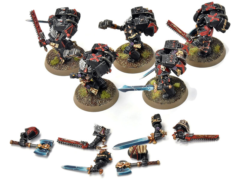 Games Workshop BLOOD ANGELS 5 Death Company With Jump Pack #19 PRO PAINTED Warhammer 40K