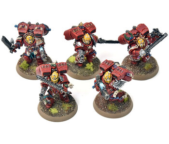 BLOOD ANGELS 5 Vanguard Veteran Squad #15 PRO PAINTED Warhammer 40K