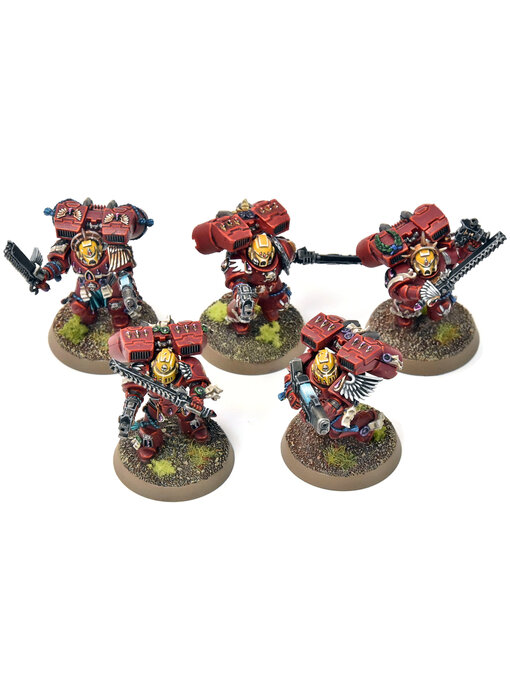 BLOOD ANGELS 5 Vanguard Veteran Squad #15 PRO PAINTED Warhammer 40K
