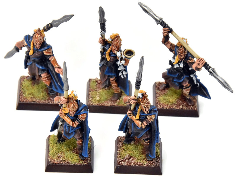 Games Workshop WOOD ELVES 5 Eternal Guards #4 METAL PRO PAINTED Fantasy