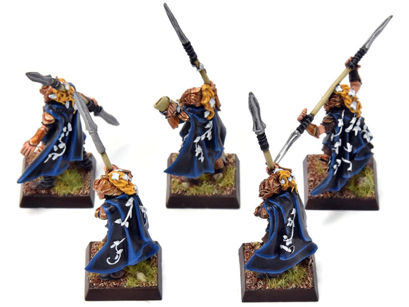 Games Workshop WOOD ELVES 5 Eternal Guards #4 METAL PRO PAINTED Fantasy