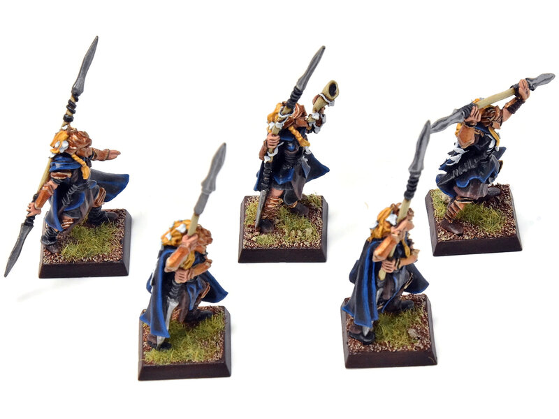 Games Workshop WOOD ELVES 5 Eternal Guards #4 METAL PRO PAINTED Fantasy