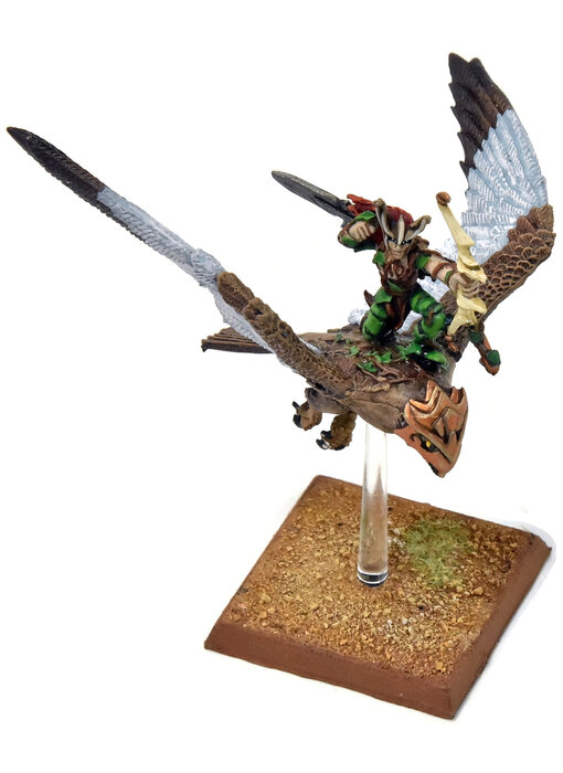 WOOD ELVES Warhawk Rider #8 METAL PRO PAINTED Fantasy