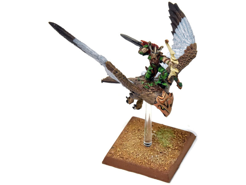 Games Workshop WOOD ELVES Warhawk Rider #8 METAL PRO PAINTED Fantasy
