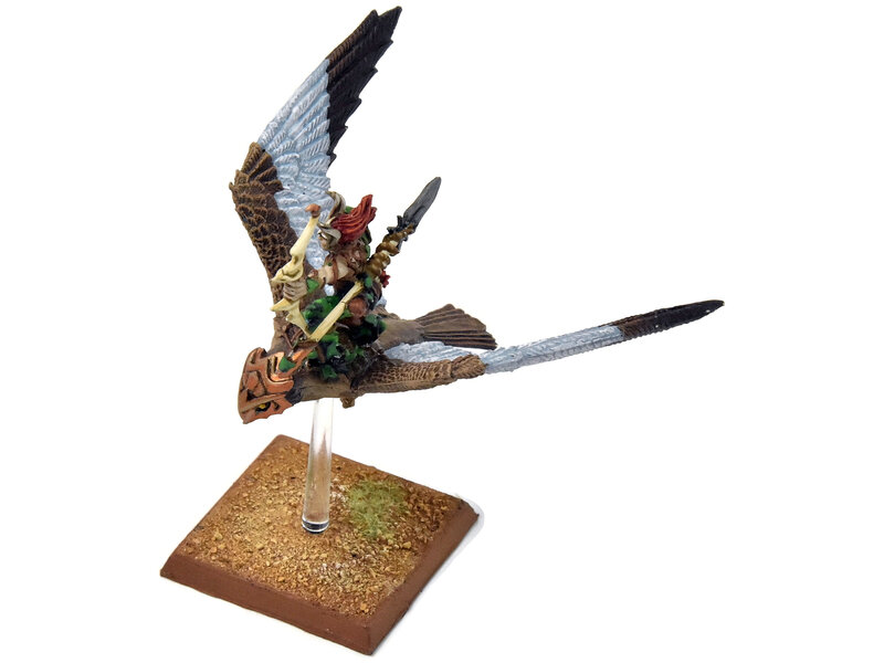 Games Workshop WOOD ELVES Warhawk Rider #8 METAL PRO PAINTED Fantasy