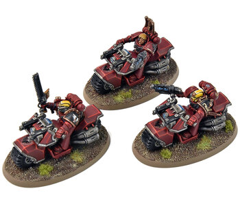 BLOOD ANGELS 3 Scout Bike #2 WELL PAINTED Warhammer 40K Bikes