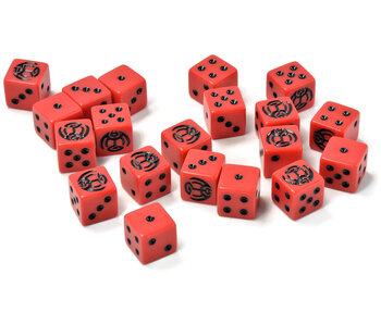 VAMPIRE COUNTS 20 Dice Red/Black #1 Fantasy unbranded