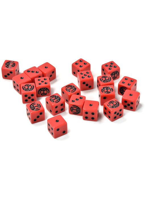 VAMPIRE COUNTS 20 Dice Red/Black #1 Fantasy unbranded