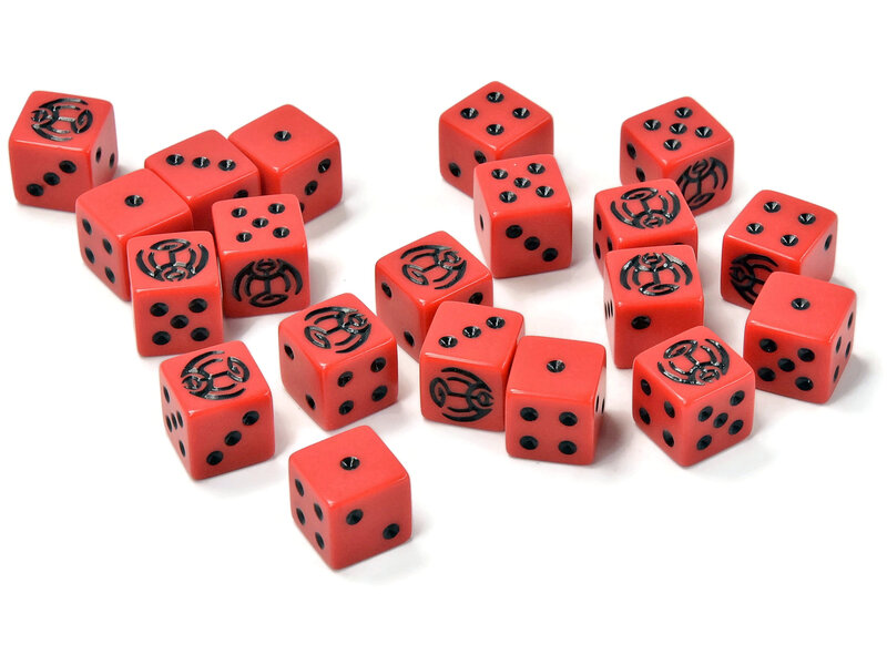 VAMPIRE COUNTS 20 Dice Red/Black #1 Fantasy unbranded