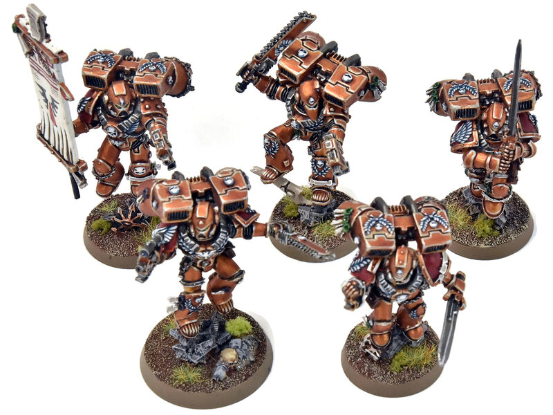 Games Workshop BLOOD ANGELS Vanguard Veterans #41 METAL PRO PAINTED Warhammer 40K