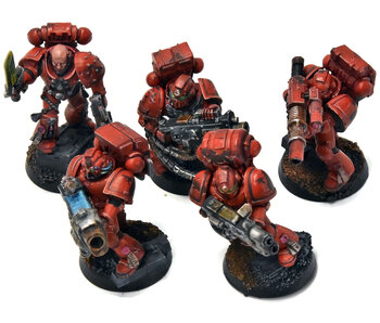 BLOOD ANGELS 5 Devastator Squad #11 Some Parts METAL PRO PAINTED Warhammer 40K