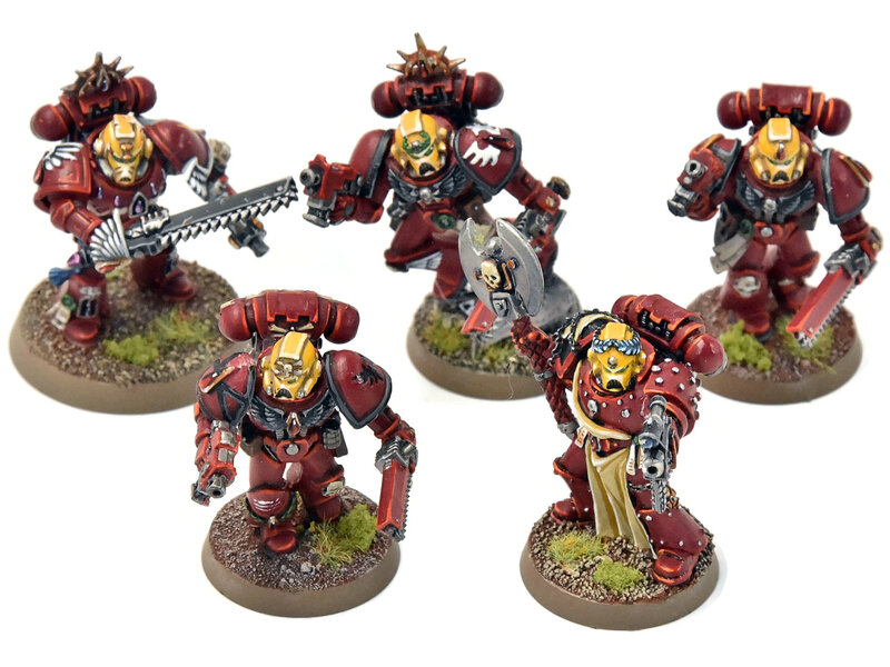 Games Workshop BLOOD ANGELS 5 Sternguard Veterans #4 With Metal Bits PRO PAINTED Warhammer 40K
