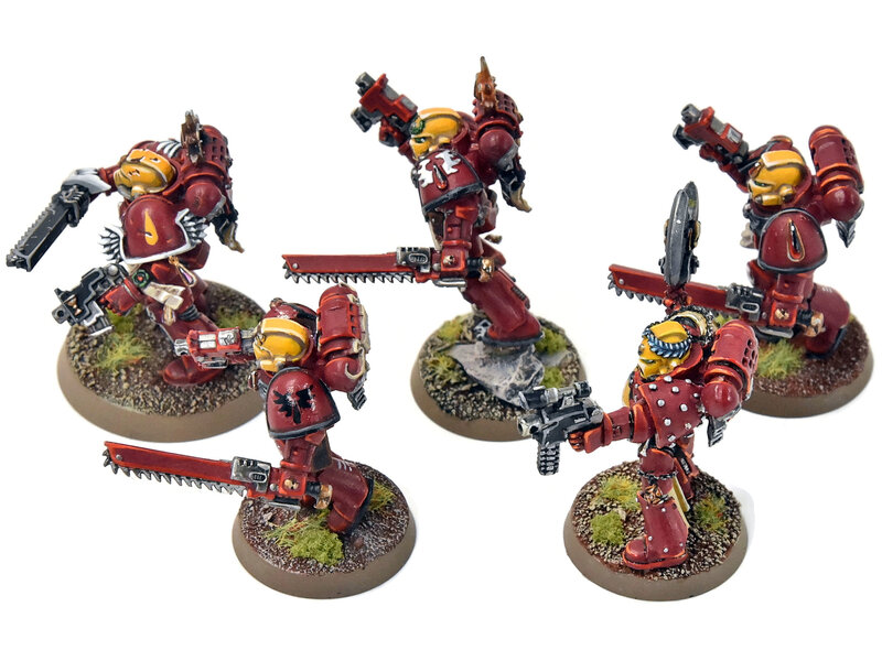 Games Workshop BLOOD ANGELS 5 Sternguard Veterans #4 With Metal Bits PRO PAINTED Warhammer 40K