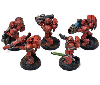 BLOOD ANGELS 5 Devastator Squad #12 Some Metal Parts PRO PAINTED Warhammer 40K