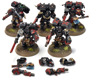 BLOOD ANGELS 5 Death Company With Jump Pack #18 Some Metal Parts PRO PAINTED 40K