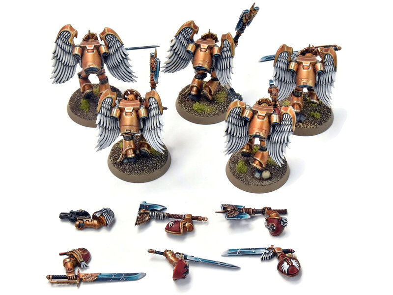 Games Workshop BLOOD ANGELS 5 Sanguinary Guards #7 Magnetized PRO PAINTED Warhammer 40K