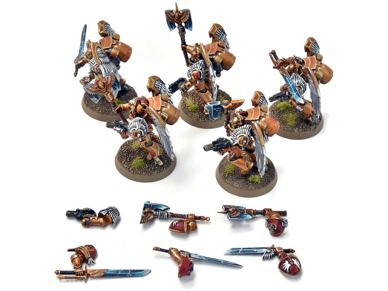 Games Workshop BLOOD ANGELS 5 Sanguinary Guards #7 Magnetized PRO PAINTED Warhammer 40K