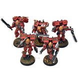 Games Workshop BLOOD ANGELS 5 Sternguard Veterans With Jump Pack #41 METAL WELL PAINTED 40K